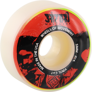 Satori - Vinyl 51mm 101a Wht/red - Skateboard Wheels (Set of Four) Satori - Vinyl 51mm 101a Wht/red - Skateboard Wheels (Set of Four)