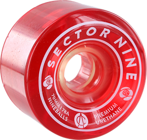 Sector 9 - Nineballs 70mm 78a Red - Skateboard Wheels (Set of Four)