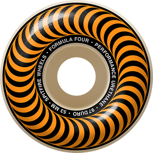 Spitfire - F4 97a Classic 53mm Nat W/org - Skateboard Wheels (Set of Four)