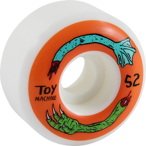 Toy Machine - Fos Arms 52mm Wht/org - Skateboard Wheels (Set of Four)