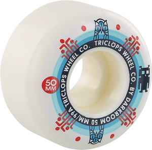 Triclops - Segment 50mm Wht - Skateboard Wheels (Set of Four)