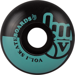 Volume 1 - No.1 52mm Black/teal - Skateboard Wheels (Set Of Four)