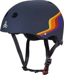 Triple 8 - Certified Sweatsaver S/m-pacific Beach Navy - Skateboard Helmet