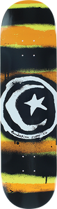 Foundation - Star & Moon Distress Deck-8.25 Mustard - Skateboard Deck