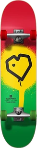 Blueprint - Spray Heart Complete-8.0 Rasta - Complete Skateboard