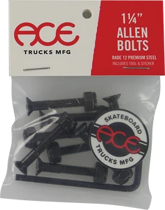 Ace Trucks - 1.25" Allen Hardware Set Black