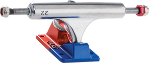 Ace Trucks - Af1 22/7.75 Polished/anodized Blu&org - Skateboard Trucks (Pair)