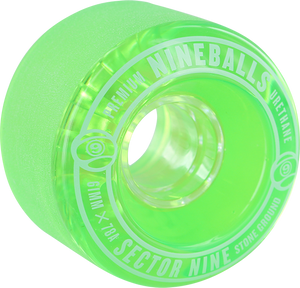 Sector 9 - 9 Ball 61mm 78a Clear Lime/blu/wht - Skateboard Wheels (Set of Four) Sector 9 - 9 Ball 61mm 78a Clear Lime/blu/wht - Skateboard Wheels (Set of Four)