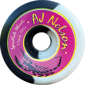 Speedlab - Nelson Pro 59mm 101a Blk/wht Split - Skateboard Wheels (Set of Four) Speedlab - Nelson Pro 59mm 101a Blk/wht Split - Skateboard Wheels (Set of Four)