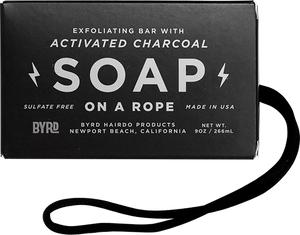 Byrd Hairdo Products - Soap On Rope Daily Cleansing Bar Charcoal 9oz