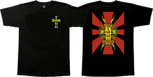 Dogtown - Death To Invaders Ss S-black/red - Skateboard Tshirt