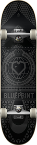 Blueprint - Home Heart Complete-7.75 Blk/blk - Complete Skateboard