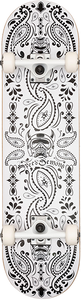 Speed Demons - Bandana Complete-7.5 Blk/wht - Complete Skateboard Speed Demons - Bandana Complete-7.5 Blk/wht - Complete Skateboard