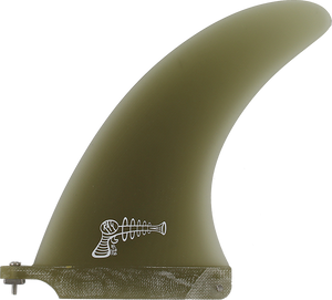 Ray Gun - Gun Fiberglass Center Fin 8.0" Smoke - Surfboard Fins
