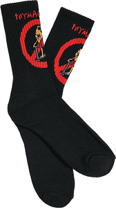 Toy Machine - No Scooter Crew Socks-black 1 Pair