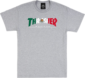Thrasher - Mexico Ss S-heather Grey - Skateboard Tshirt