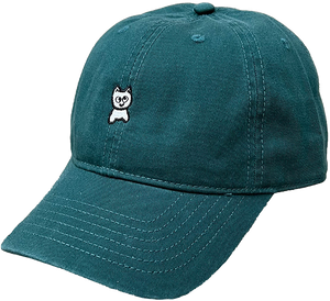 Meow - Unstructured Mini Cat Hat Adj-seafoam - Skateboard Hat
