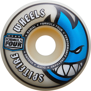 Spitfire - F4 99a Radial 56mm Natural/blue - Skateboard Wheels (Set Of Four) Spitfire - F4 99a Radial 56mm Natural/blue - Skateboard Wheels (Set Of Four)