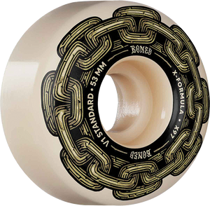 Bones Wheels - Xf X97 V1 Std 53mm 97a Gold Chain Nat - Skateboard Wheels (Set Of Four) Bones Wheels - Xf X97 V1 Std 53mm 97a Gold Chain Nat - Skateboard Wheels (Set Of Four)