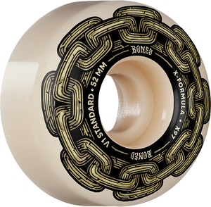 Bones Wheels - Xf X97 V1 Std 52mm 97a Gold Chain Nat - Skateboard Wheels (Set Of Four) Bones Wheels - Xf X97 V1 Std 52mm 97a Gold Chain Nat - Skateboard Wheels (Set Of Four)