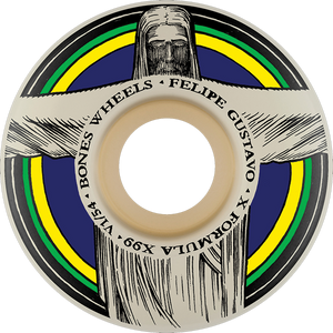 Bones Wheels - Gustavo Xf V1 Redeemer 54mm 99a Nat - Skateboard Wheels (Set of Four) Bones Wheels - Gustavo Xf V1 Redeemer 54mm 99a Nat - Skateboard Wheels (Set of Four)