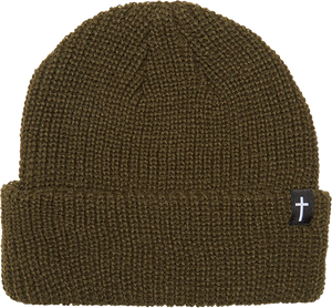 Zero - Jt Signature Cross Beanie Olive - Skateboard Beanie