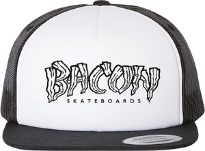 Bacon - Logo Mesh Hat Adj-wht/blk/blk - Skateboard Hat