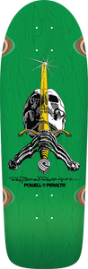 Powell Peralta - Rodriguez Skull/sword Deck-10x30 Grn Stain - Skateboard Deck Powell Peralta - Rodriguez Skull/sword Deck-10x30 Grn Stain - Skateboard Deck