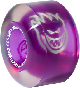 Spitfire - Sapphire 90du Cruiser 58mm Clr/purple - Skateboard Wheels (Set of Four) Spitfire - Sapphire 90du Cruiser 58mm Clr/purple - Skateboard Wheels (Set of Four)