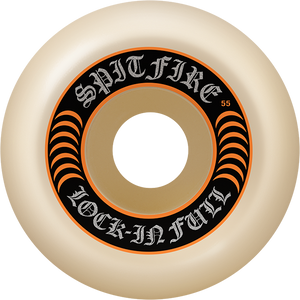 Spitfire - F4 99a Lock-in Full 55mm Nat/org - Skateboard Wheels (Set of Four)