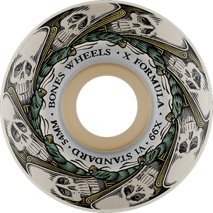Bones Wheels - Xf X99 V5 Sidecut 54mm 99a Head Rush Nat - Skateboard Wheels (Set of Four) Bones Wheels - Xf X99 V5 Sidecut 54mm 99a Head Rush Nat - Skateboard Wheels (Set of Four)