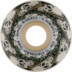 Bones Wheels - Xf X99 V1 Std 53mm 99a Butterfly Effect Nat - Skateboard Wheels (Set of Four) Bones Wheels - Xf X99 V1 Std 53mm 99a Butterfly Effect Nat - Skateboard Wheels (Set of Four)