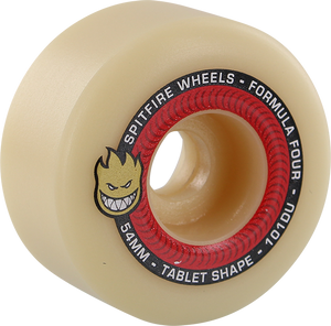 Spitfire - F4 101a Tablet 54mm Nat/red - Skateboard Wheels (Set of Four)