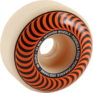 Spitfire - F4 99a Classic Swirl 53mm Wht W/orange - Skateboard Wheels (Set of Four) Spitfire - F4 99a Classic Swirl 53mm Wht W/orange - Skateboard Wheels (Set of Four)