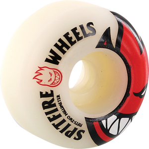 Spitfire - Bighead 52mm Wht W/red - Skateboard Wheels (Set of Four)