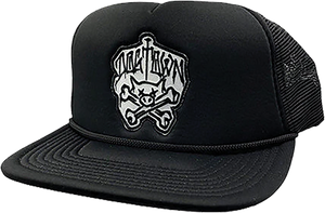 Dogtown - Pig And Bones Mesh Hat Adj-black/black - Skateboard Hat