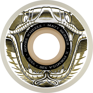 Bones Wheels - Berger Xf V5 Battlesnake 52mm 99a - Skateboard Wheels (Set Of Four) Bones Wheels - Berger Xf V5 Battlesnake 52mm 99a - Skateboard Wheels (Set Of Four)