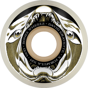 Bones Wheels - Gravette Xf V6 Salmon Illa 53mm 97a - Skateboard Wheels (Set Of Four) Bones Wheels - Gravette Xf V6 Salmon Illa 53mm 97a - Skateboard Wheels (Set Of Four)