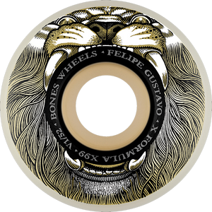 Bones Wheels - Gustavo Xf V1 Mane Event 52mm 99a - Skateboard Wheels (Set Of Four) Bones Wheels - Gustavo Xf V1 Mane Event 52mm 99a - Skateboard Wheels (Set Of Four)