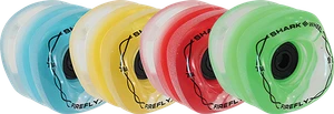 Shark Wheels - Firefly 70mm 78a Clr W/blu/rd/grn/yel Lights - Skateboard Wheels (Set Of Four)