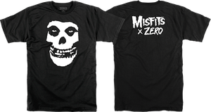Zero - Misfits Fiend Skull Ss L-black - Skateboard Tshirt