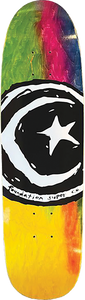 Foundation - Star And Moon Dyed Deck-8.0 Rainbow Dye - Skateboard Deck Foundation - Star And Moon Dyed Deck-8.0 Rainbow Dye - Skateboard Deck