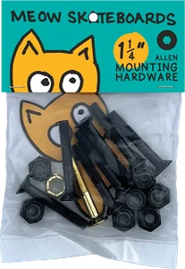 Meow - 1.25" Allen Hardware Set Blk/yel