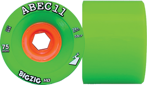 Abec 11 - Bigzig Hd 75mm 75a Lime/org - Skateboard Wheels (Set of Four) Abec 11 - Bigzig Hd 75mm 75a Lime/org - Skateboard Wheels (Set of Four)