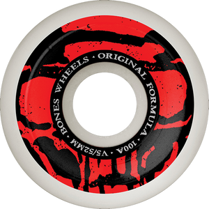 Bones Wheels - 100's Og V5 Mummy Skulls 52mm 100a White - Skateboard Wheels (Set of Four) Bones Wheels - 100's Og V5 Mummy Skulls 52mm 100a White - Skateboard Wheels (Set of Four)