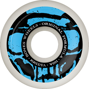Bones Wheels - 100's Og V5 Mummy Skulls 53mm 100a White - Skateboard Wheels (Set of Four) Bones Wheels - 100's Og V5 Mummy Skulls 53mm 100a White - Skateboard Wheels (Set of Four)