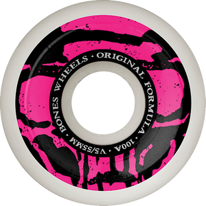 Bones Wheels - 100's Og V5 Mummy Skulls 55mm 100a White - Skateboard Wheels (Set of Four) Bones Wheels - 100's Og V5 Mummy Skulls 55mm 100a White - Skateboard Wheels (Set of Four)