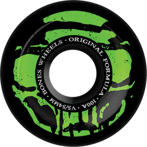Bones Wheels - 100's Og V5 Mummy Skulls 54mm 100a Black - Skateboard Wheels (Set of Four) Bones Wheels - 100's Og V5 Mummy Skulls 54mm 100a Black - Skateboard Wheels (Set of Four)