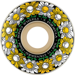 Bones Wheels - Xf X99 V1 Std 53mm 99a Pushing Up Daisies Nt - Skateboard Wheels (Set of Four) Bones Wheels - Xf X99 V1 Std 53mm 99a Pushing Up Daisies Nt - Skateboard Wheels (Set of Four)