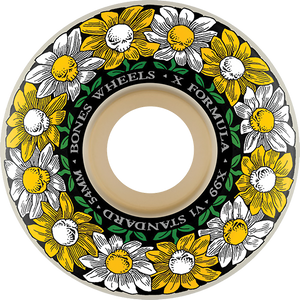 Bones Wheels - Xf X99 V1 Std 54mm 99a Pushing Up Daisies Nt - Skateboard Wheels (Set of Four) Bones Wheels - Xf X99 V1 Std 54mm 99a Pushing Up Daisies Nt - Skateboard Wheels (Set of Four)